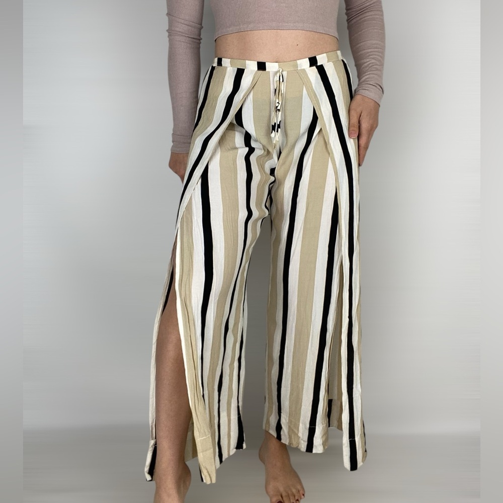 FAITHFUL THE BRAND Montero Pants Retro Stripe flowy Beach High‎ Rise S *READ*